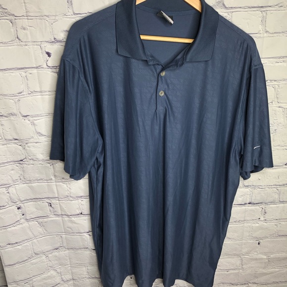 NIKE GOLF Men’s DRI FIT Blue POLO SHIRT Short Sleeve XL - Picture 1 of 7